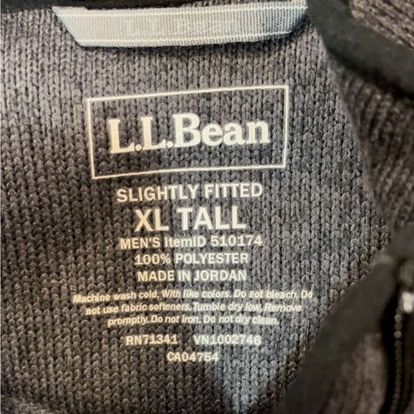 L.L. Bean Men’s Sweater Fleece Vest Size XL Tall - Picture 5 of 8